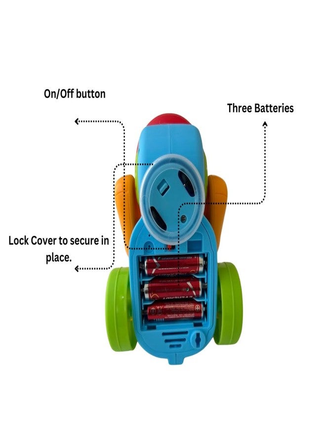 ItsyToys Musical Walking Elephant Drummer Toy with Flashing Light & Sound Toy for Kids Beating Drum Blowing Ball - Image 3
